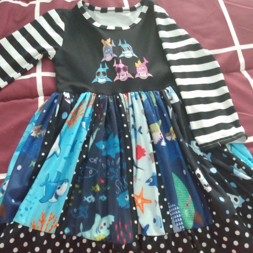 Baby shark dress 4t